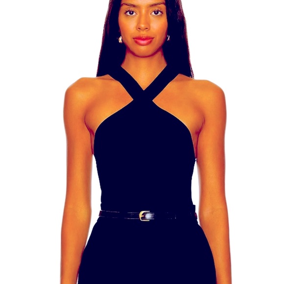 Lulus Tops - BY LULUS BLACK HALTER CROP TOP BY LULUS!
